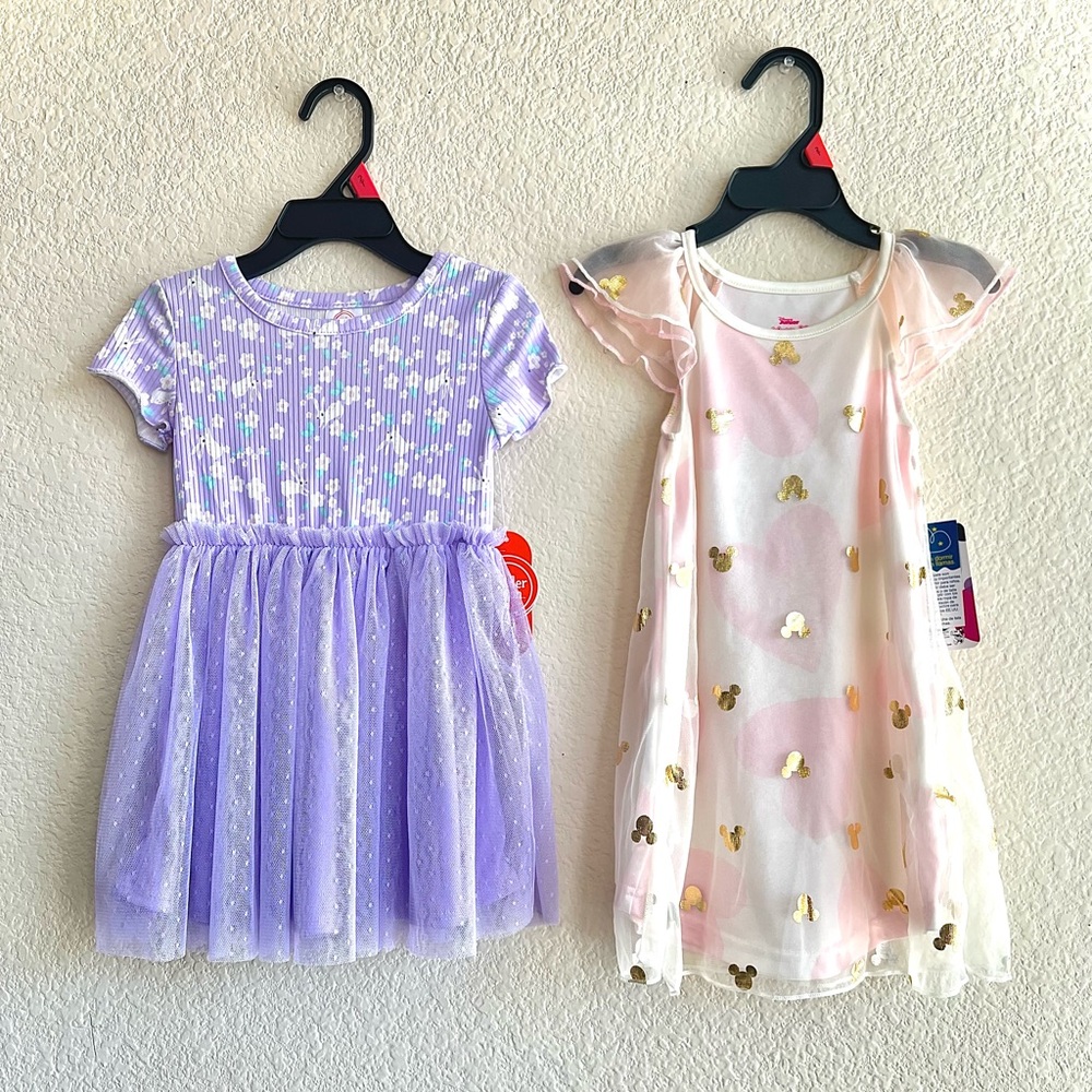 New Toddler Girls Dress 2 count - 2T